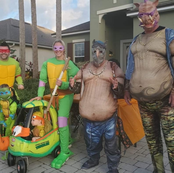 Teenage Mutant Ninja Turtles Rocksteady Adult Costume - X Large - Picture 7 of 7